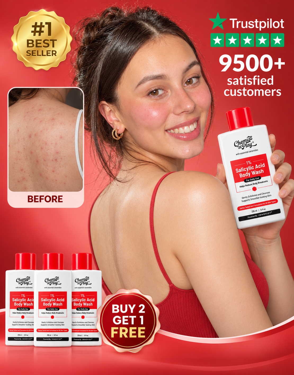 Clear Body Acne in 2 Weeks